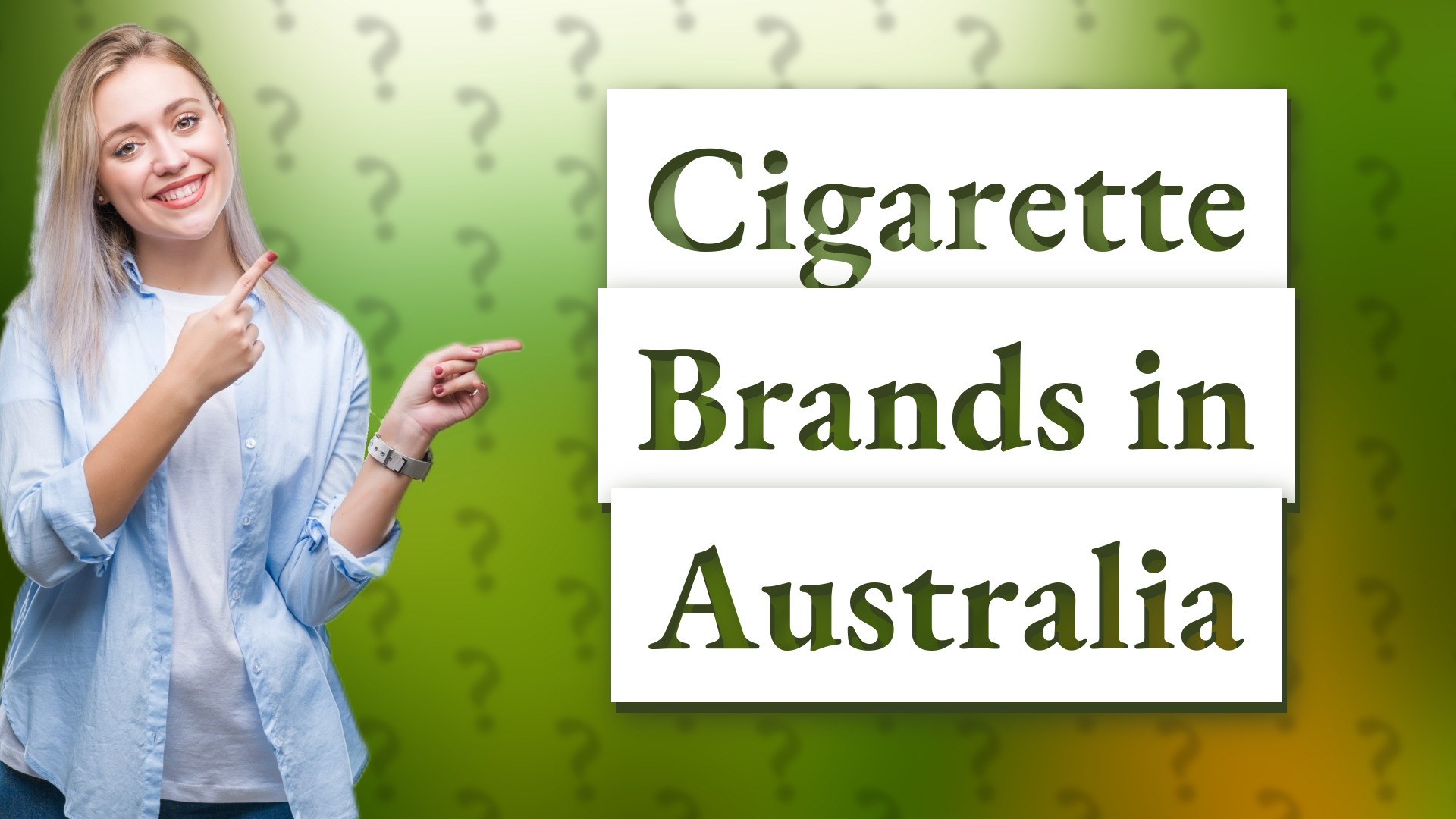 Cigarette Brands in Australia