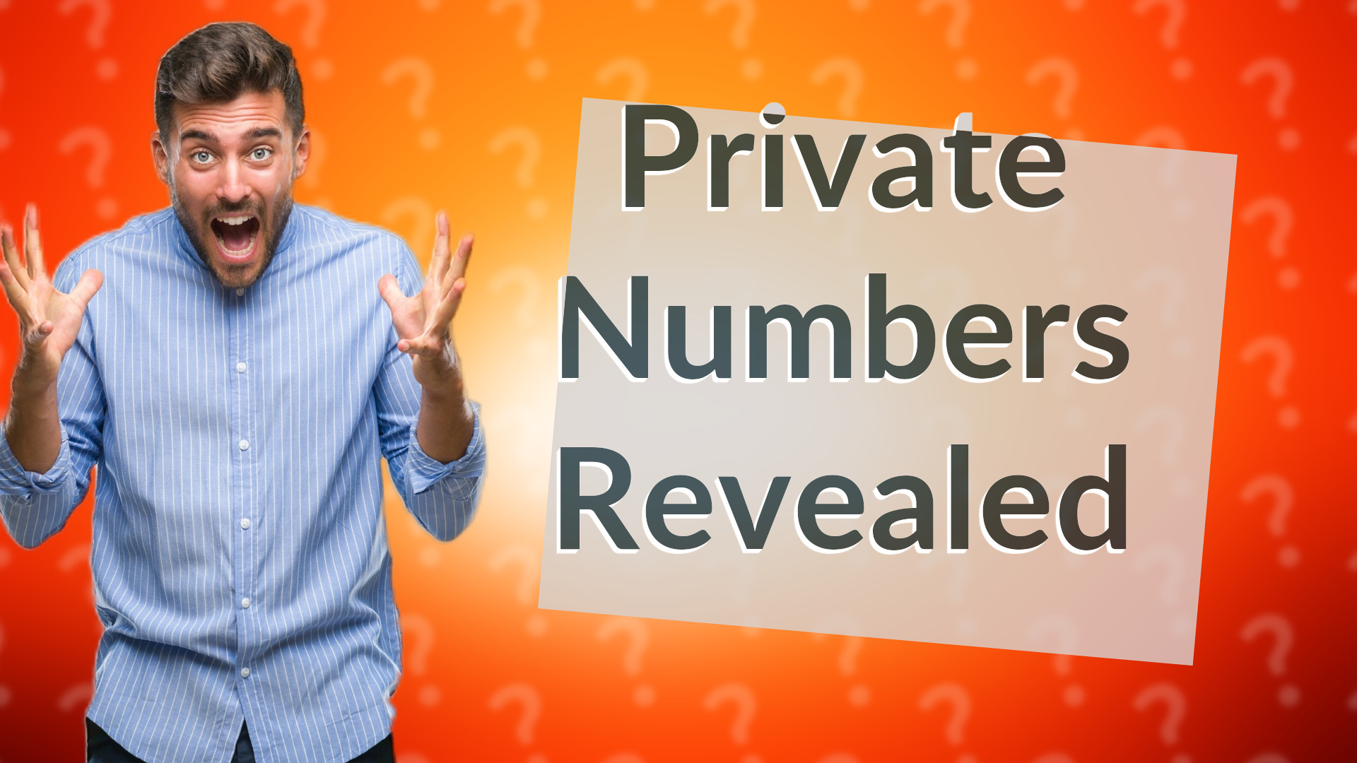 Private Numbers Revealed