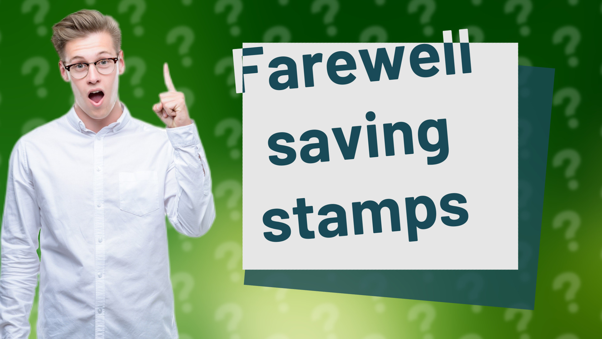 Farewell saving stamps