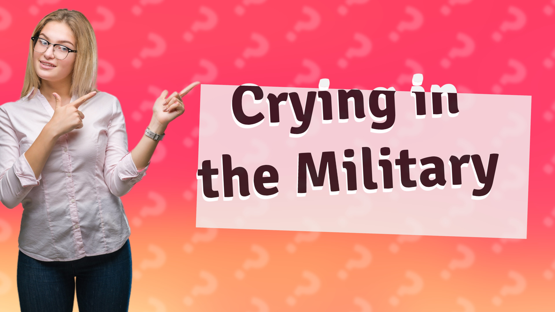 Crying in the Military