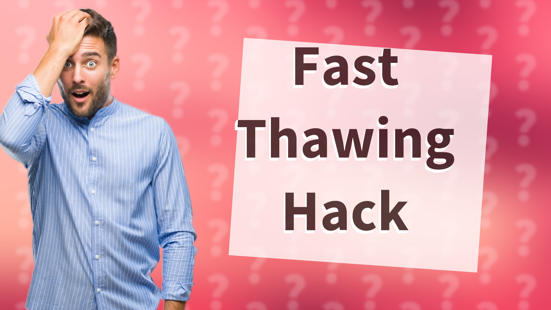Fast Thawing Hack