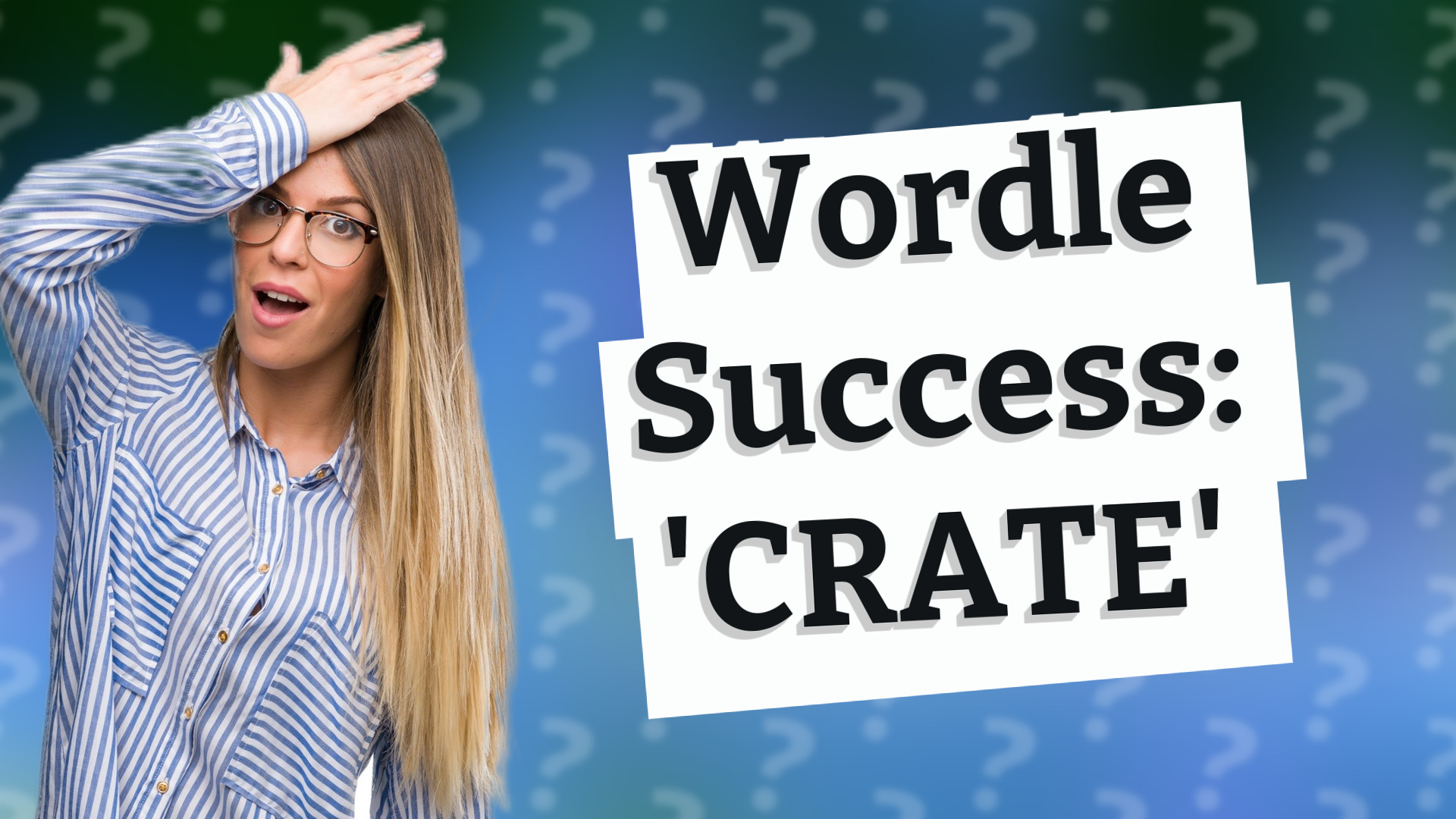 Wordle Success: 'CRATE'