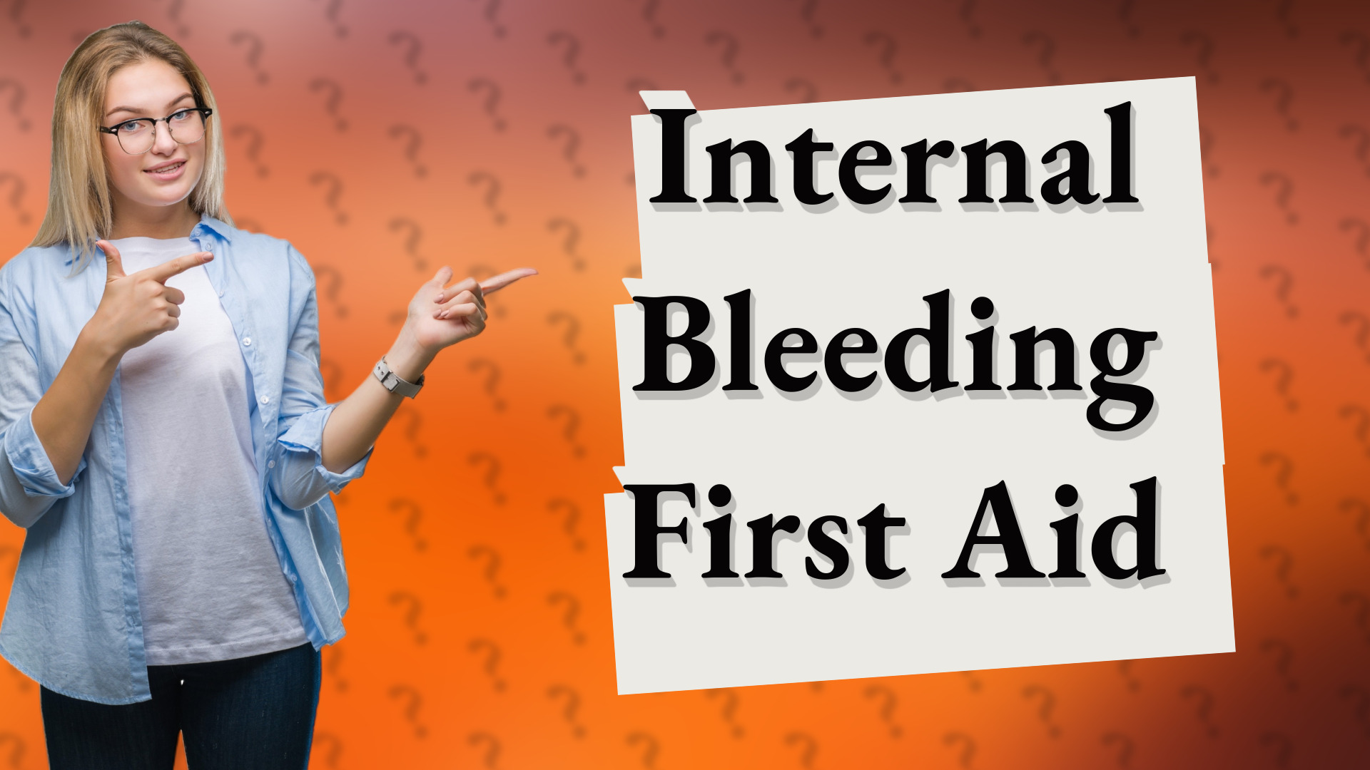 Internal Bleeding First Aid