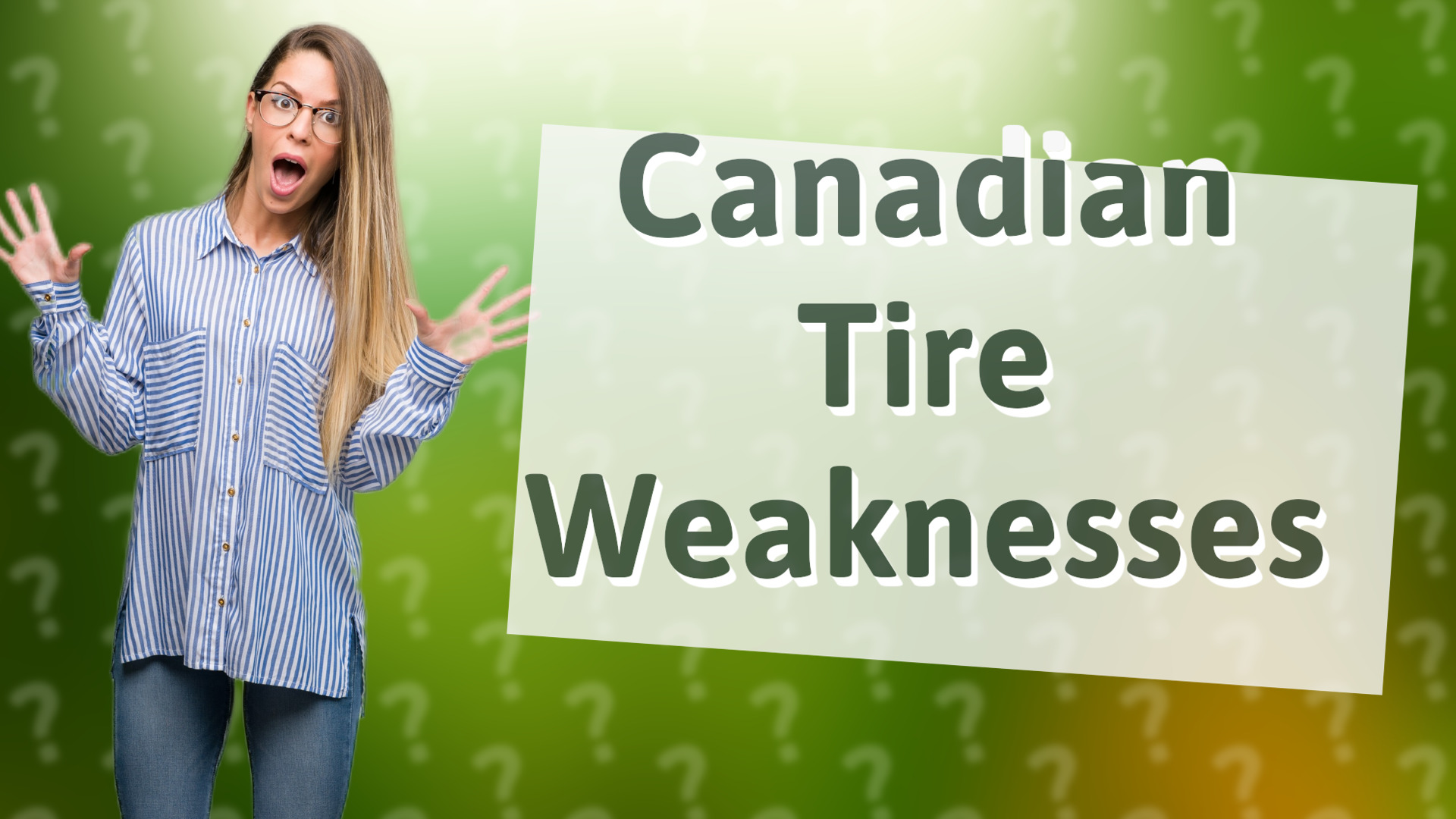 Canadian Tire Weaknesses