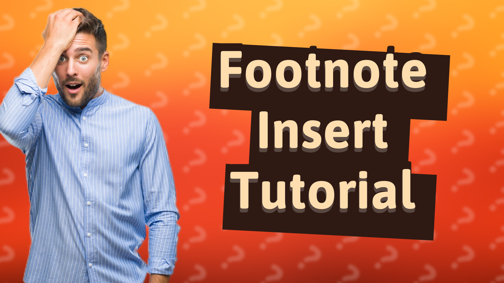 Footnote Insert Tutorial