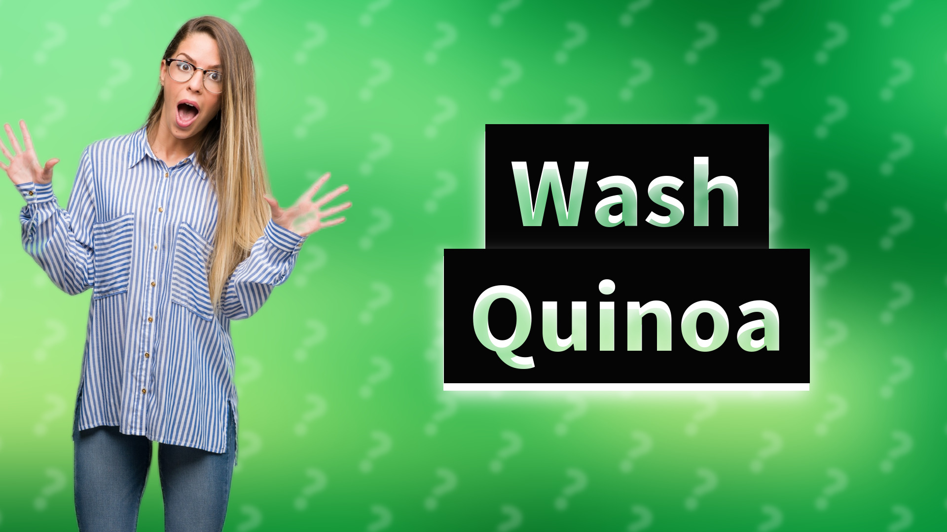 Wash Quinoa