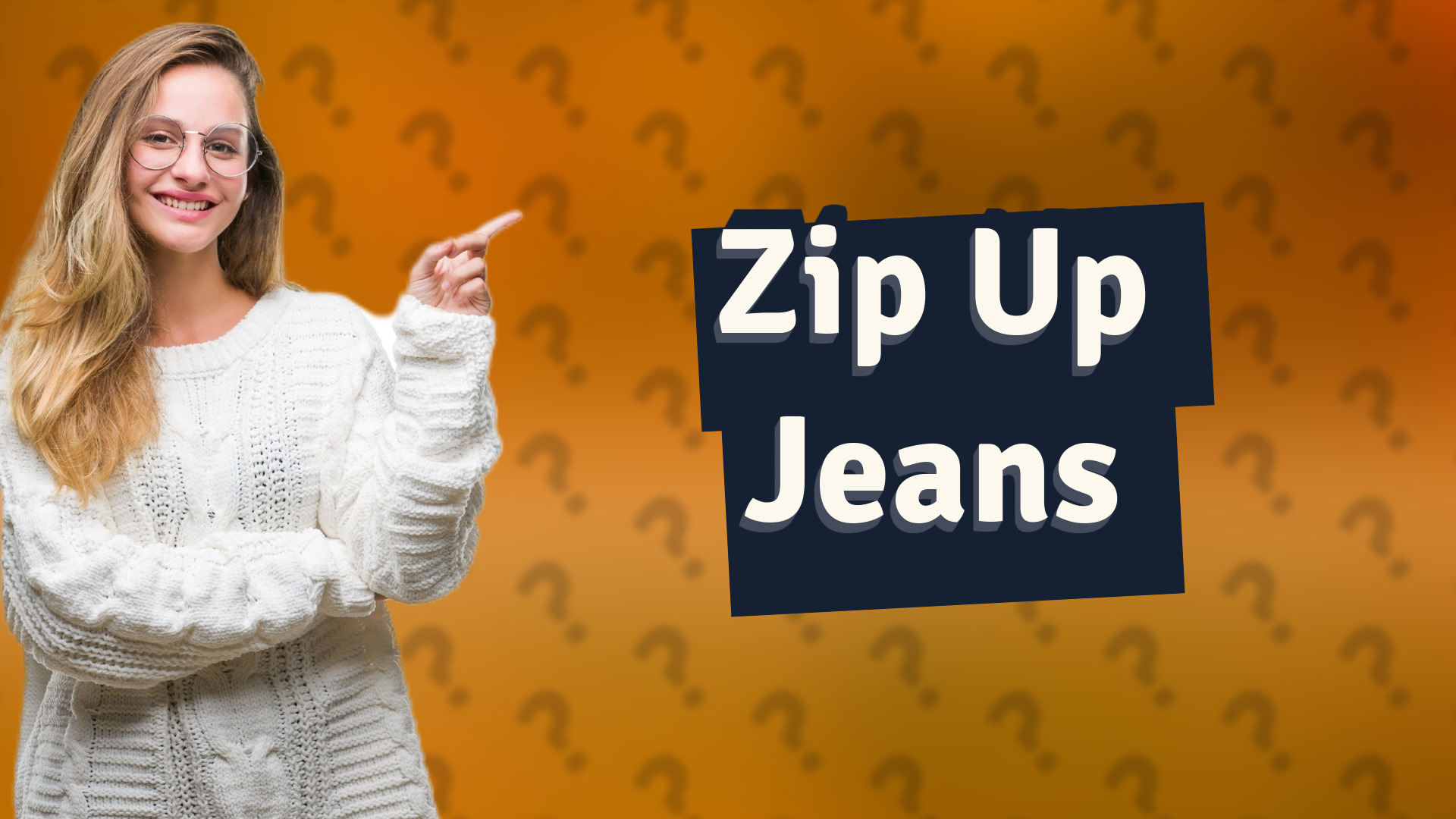 Zip Up Jeans