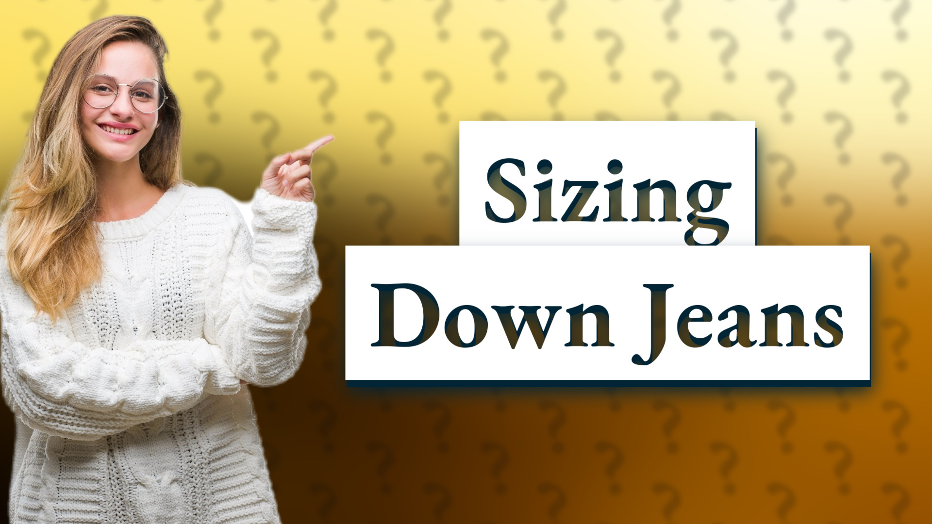 Sizing Down Jeans