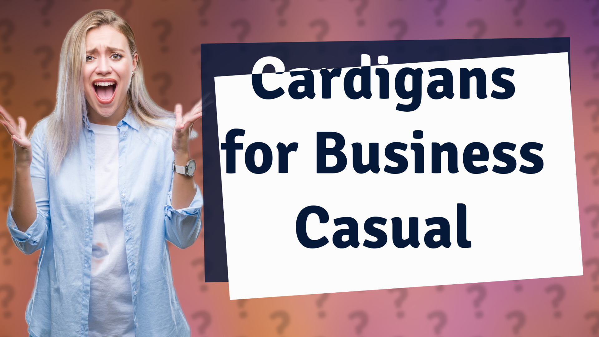 Cardigans for Business Casual