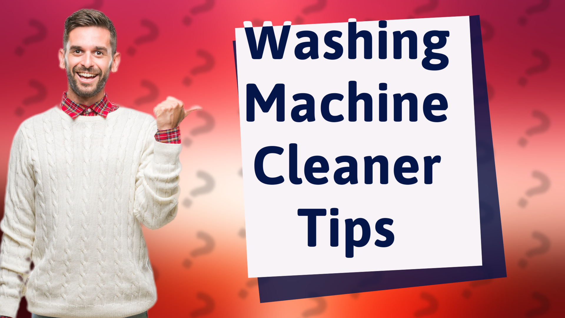 Washing Machine Cleaner Tips