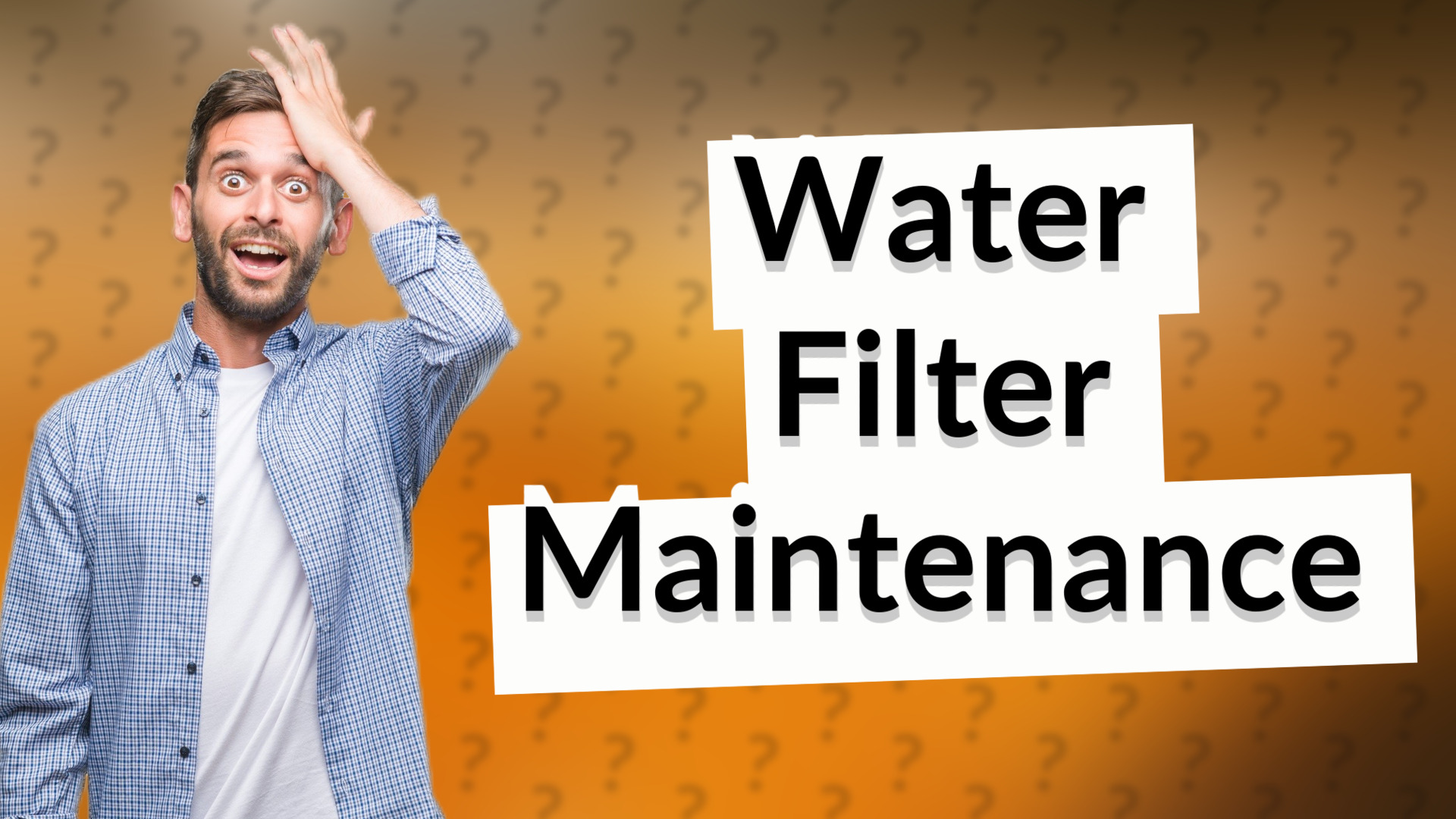 Water Filter Maintenance