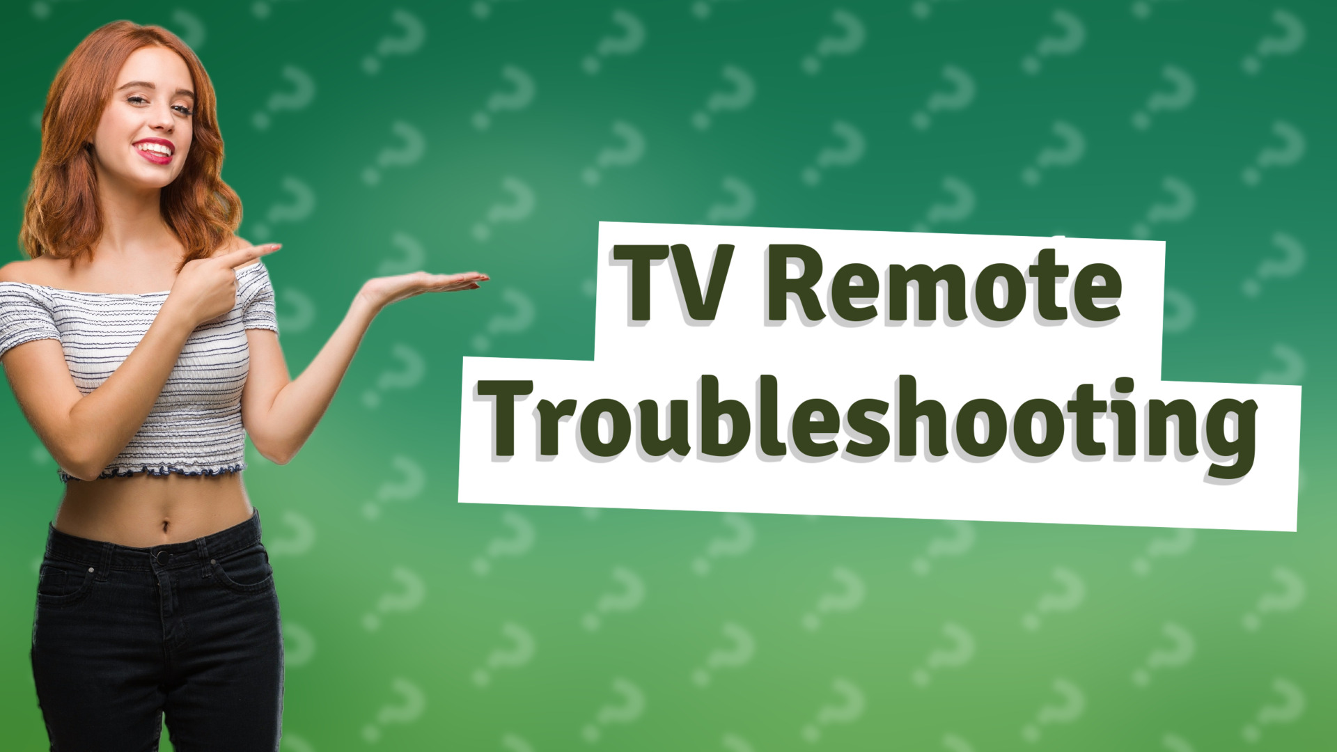 TV Remote Troubleshooting