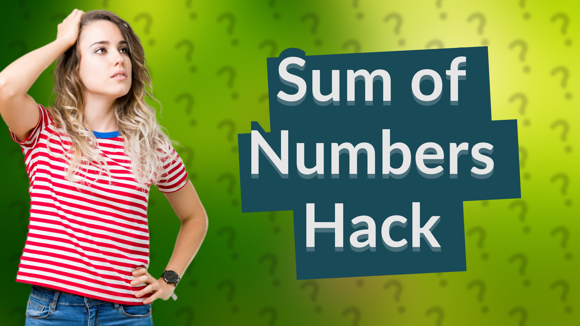 Sum of Numbers Hack
