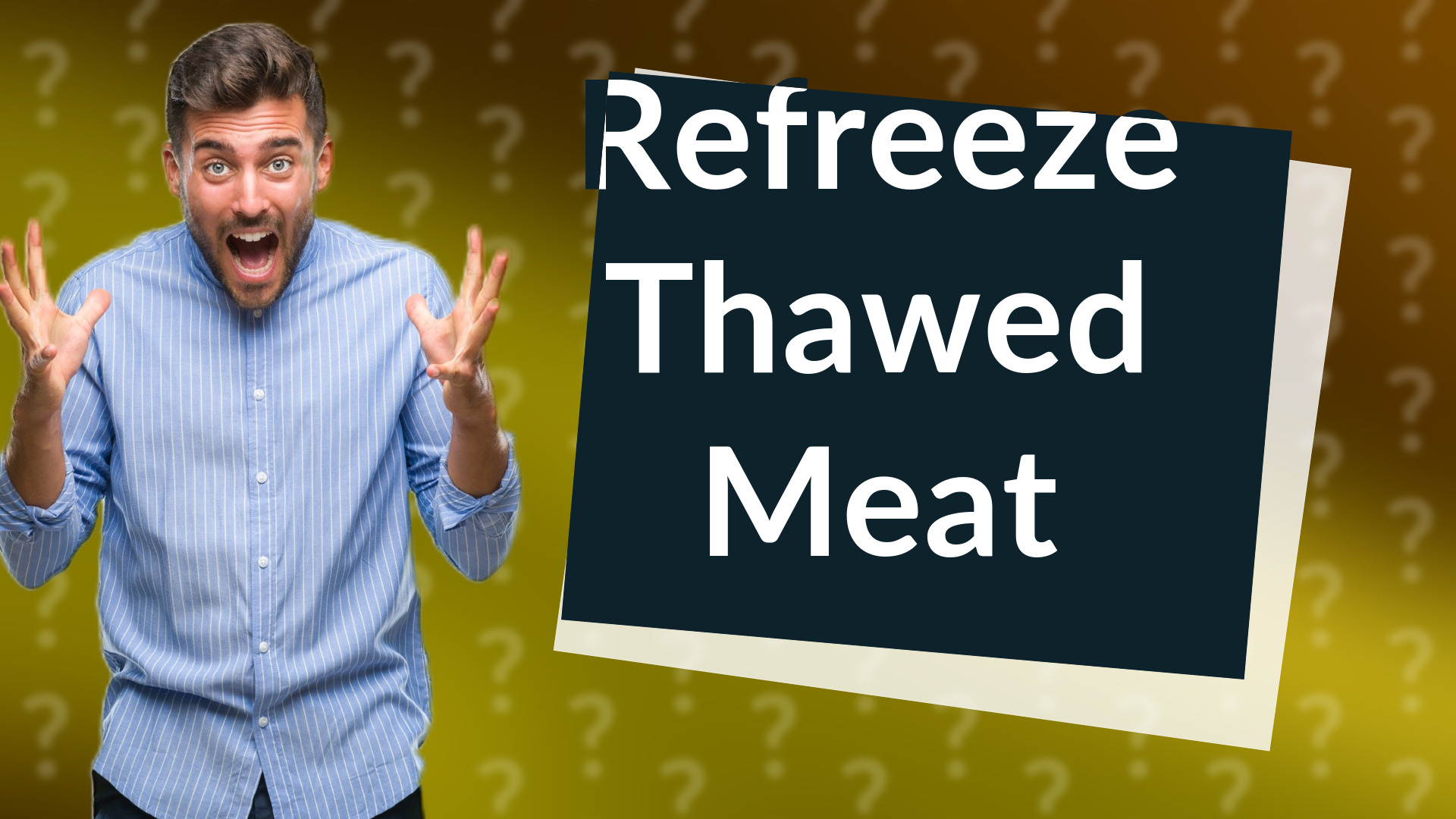 Refreeze Thawed Meat