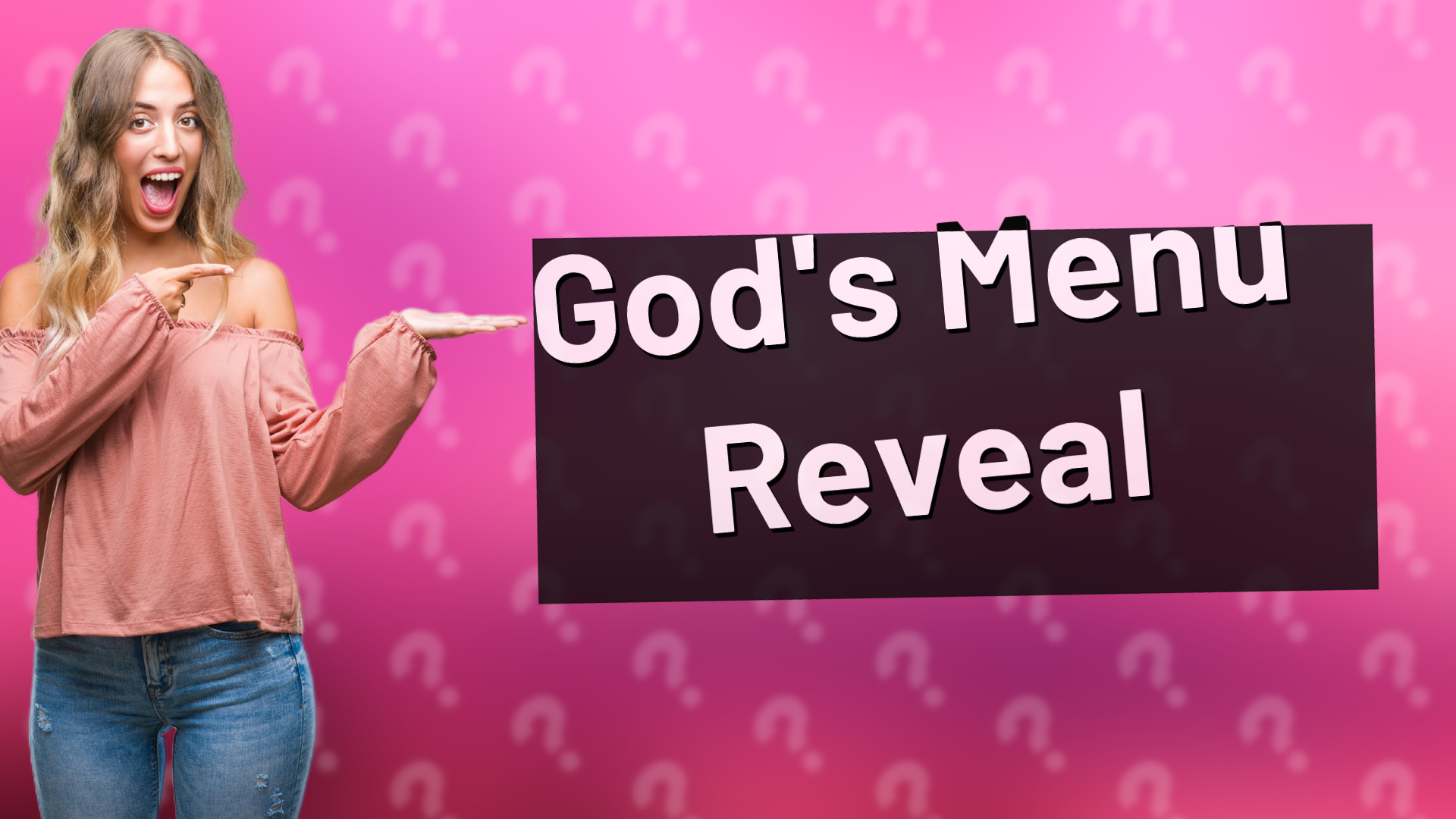 God's Menu Reveal
