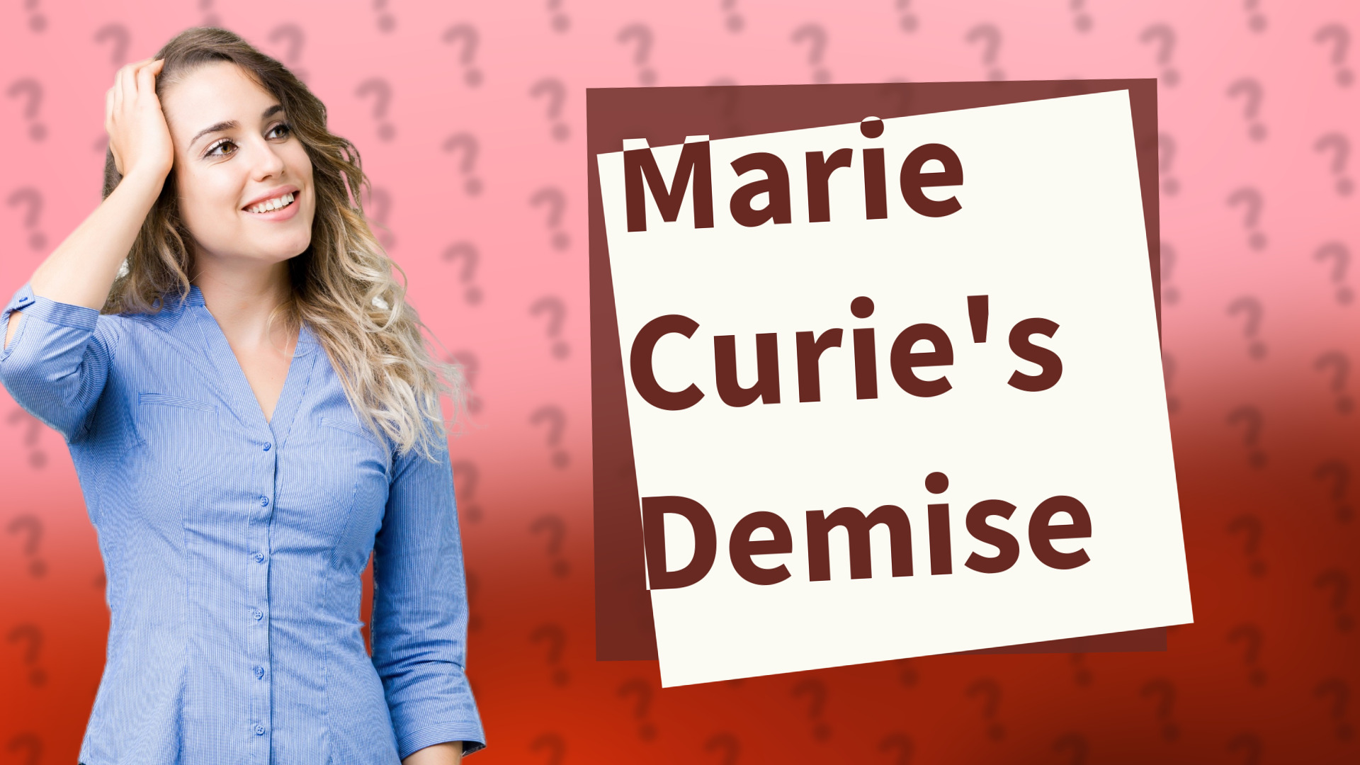 Marie Curie's Demise