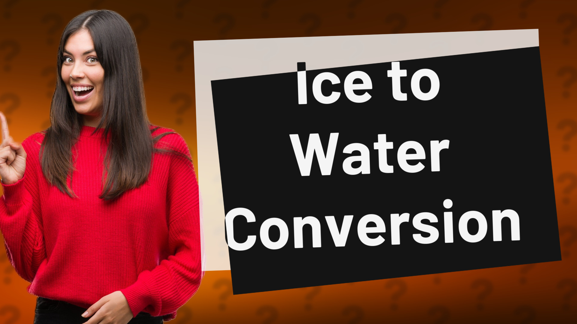 Ice to Water Conversion