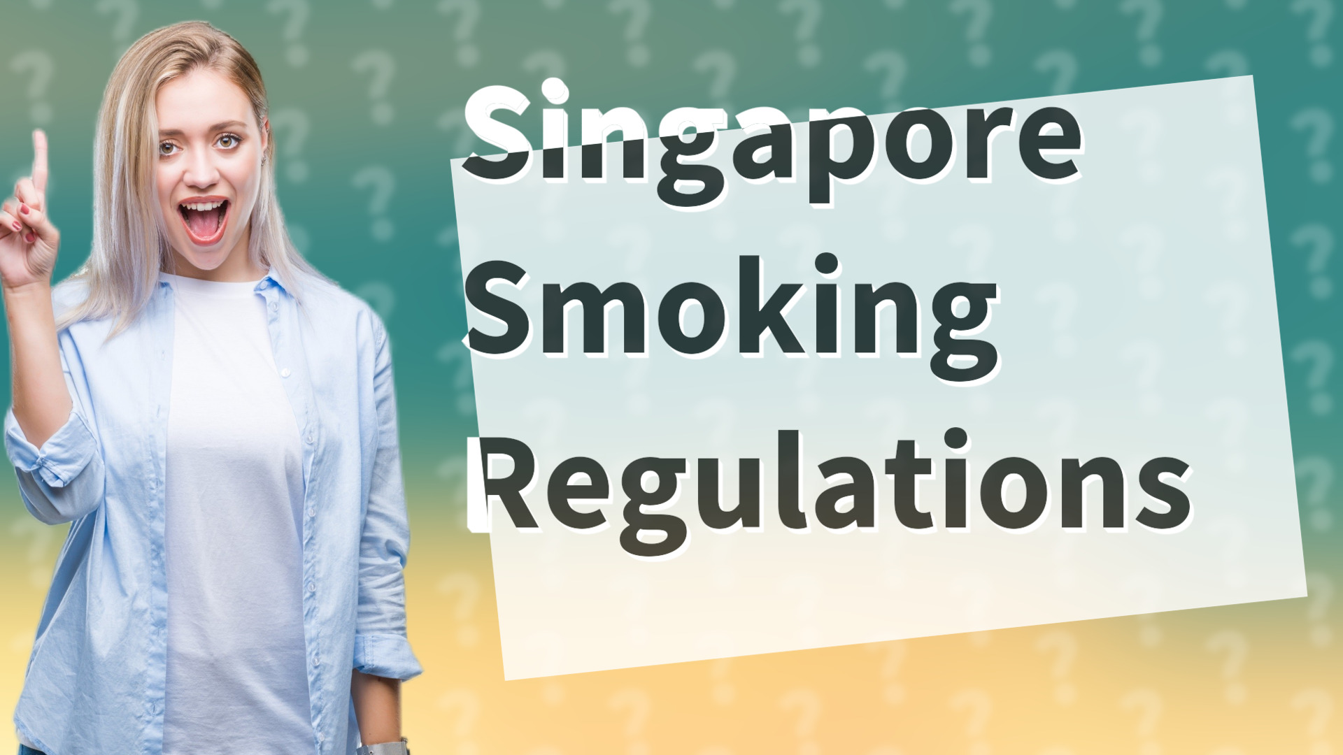 Singapore Smoking Regulations