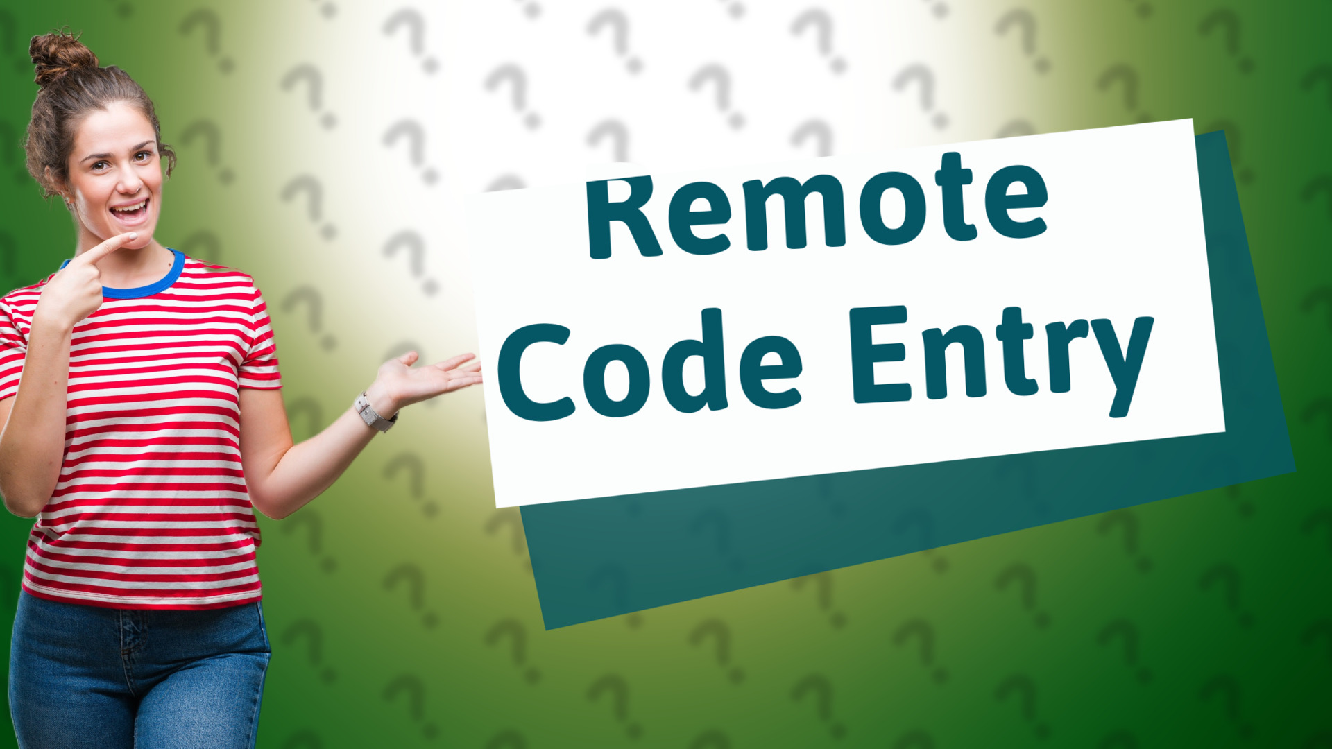 Remote Code Entry