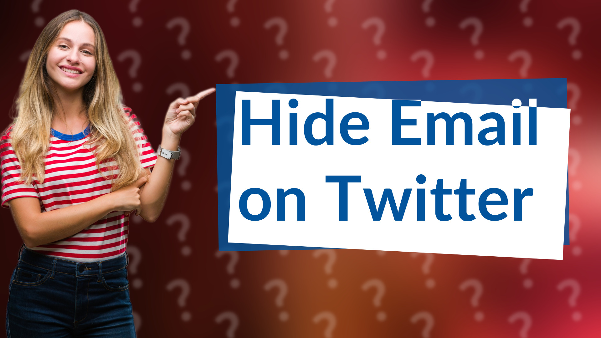 Hide Email on Twitter