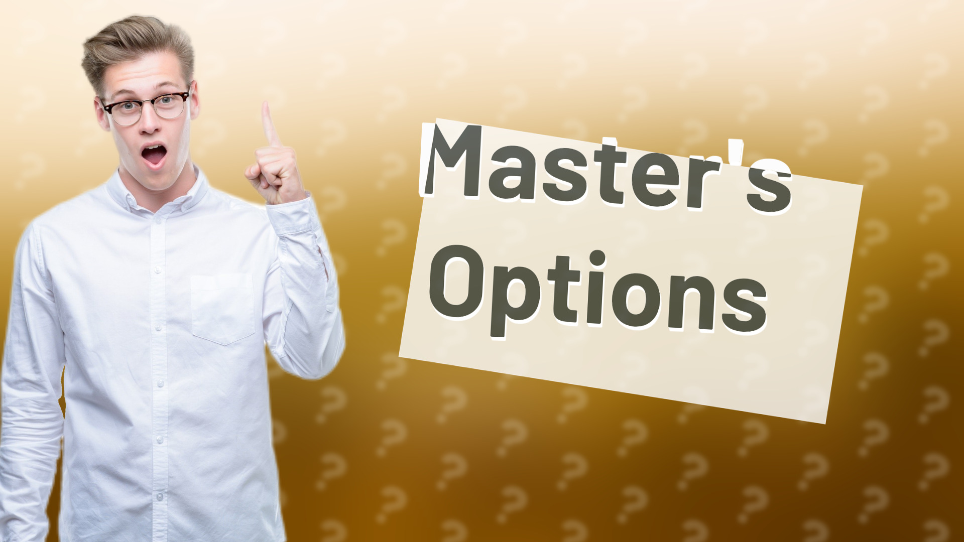 Master's Options