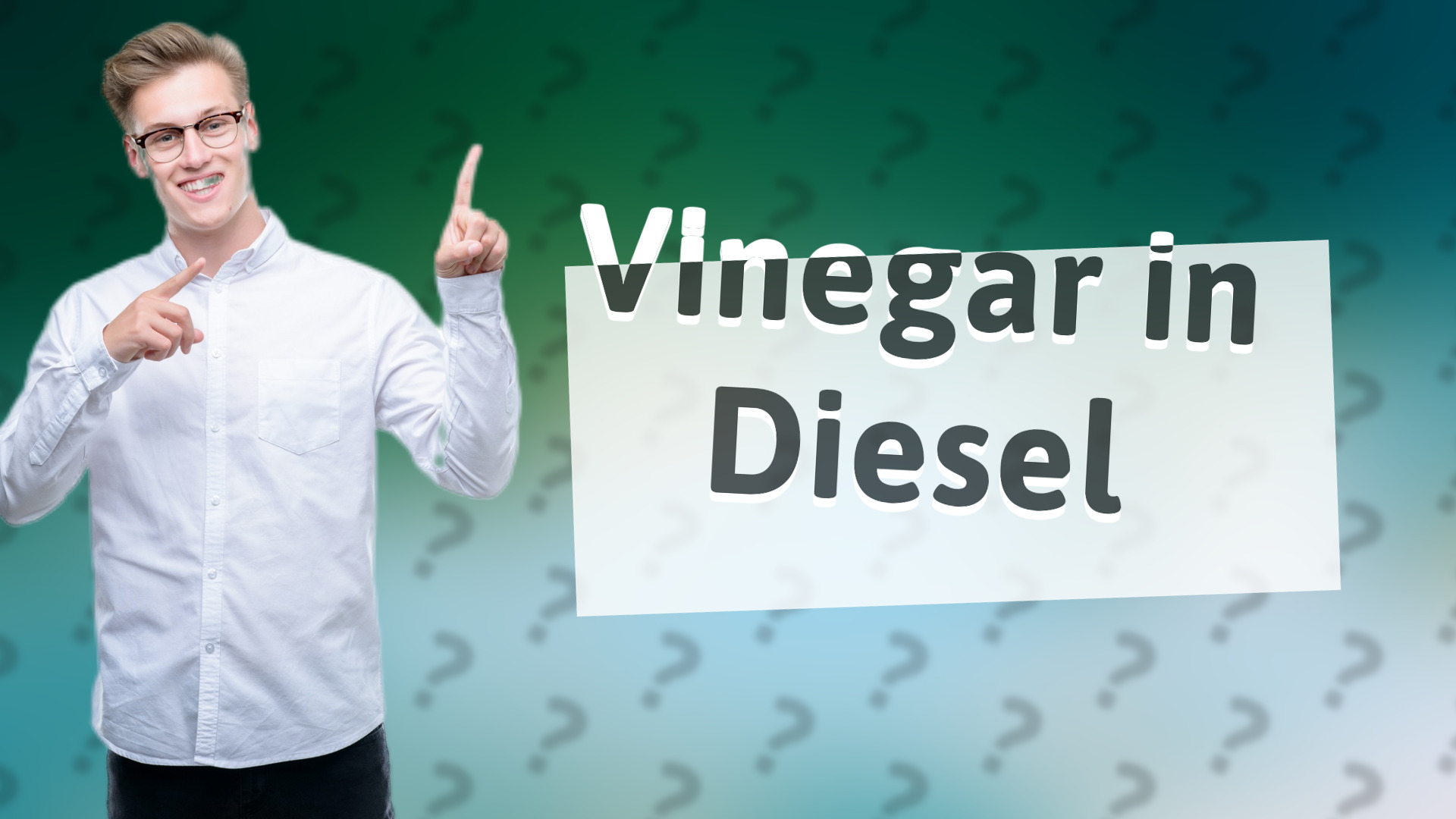 Vinegar in Diesel