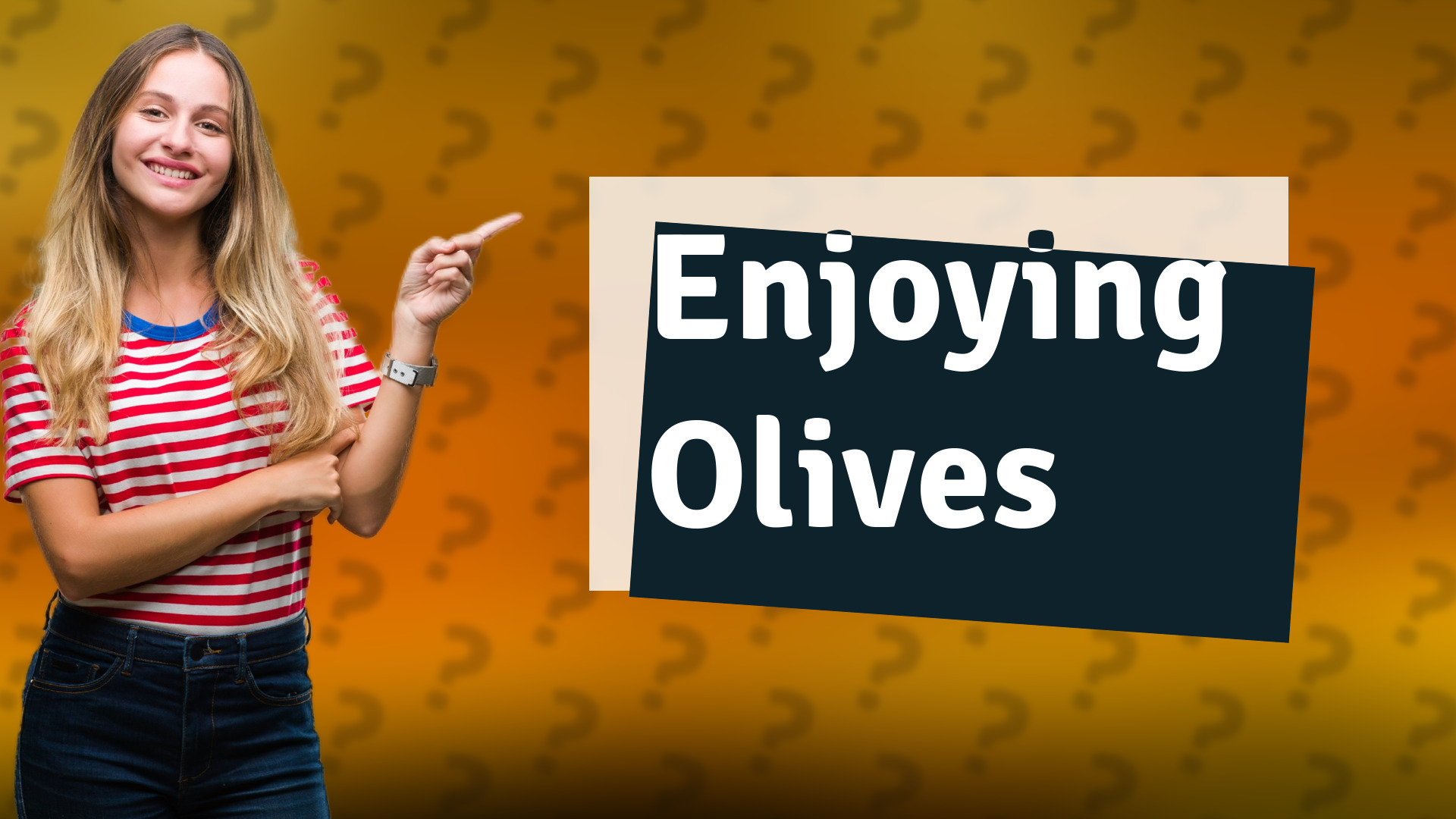 Enjoying Olives