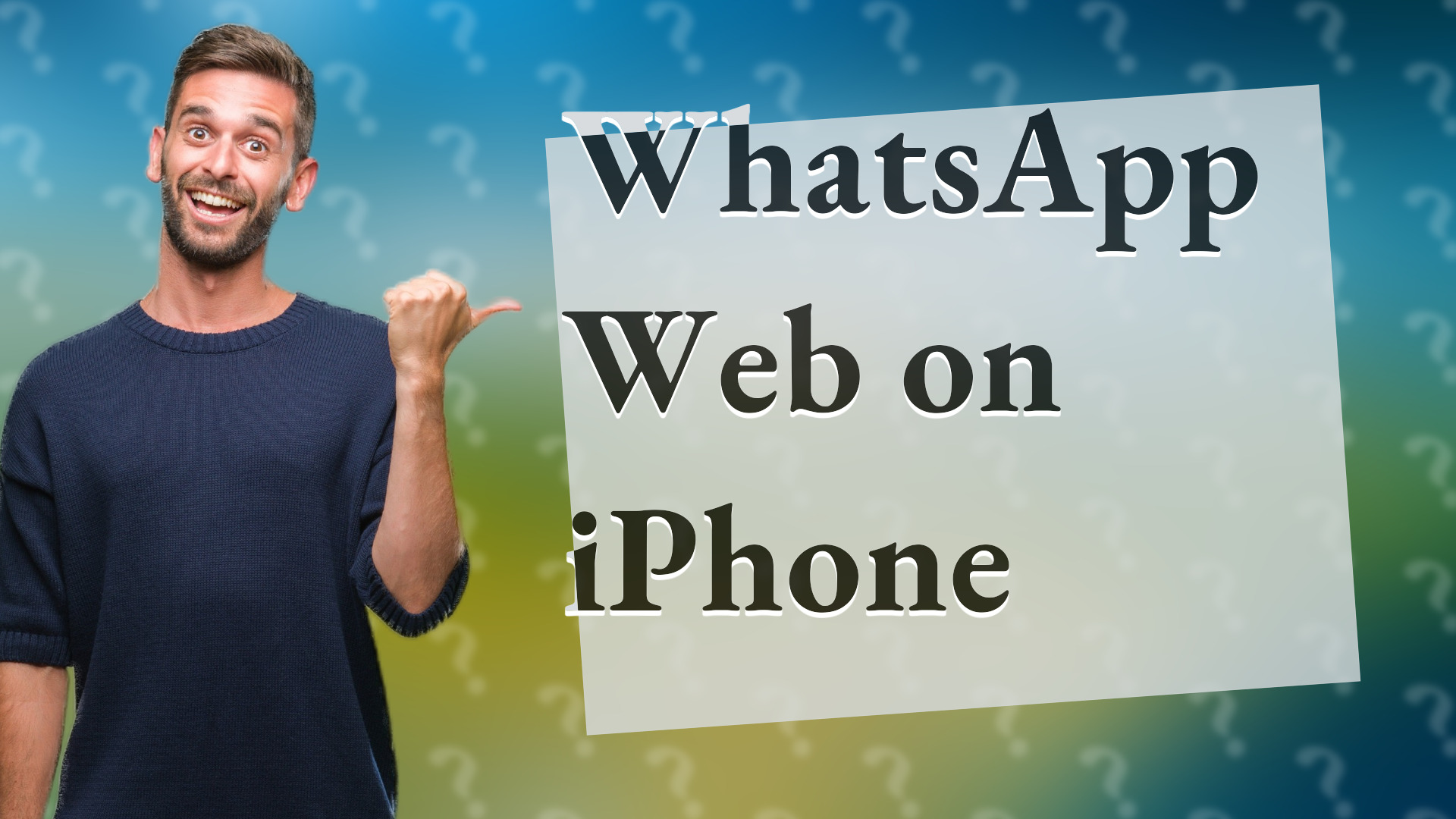 WhatsApp Web on iPhone