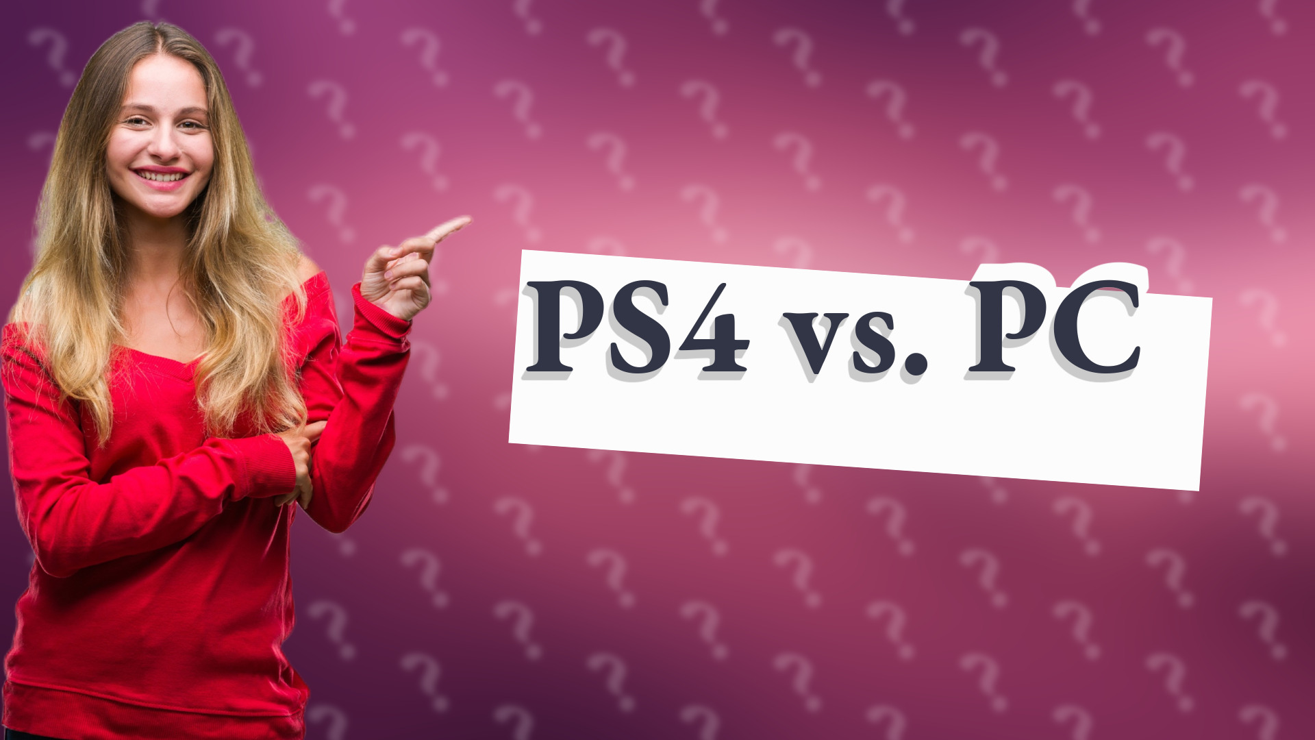 PS4 vs. PC