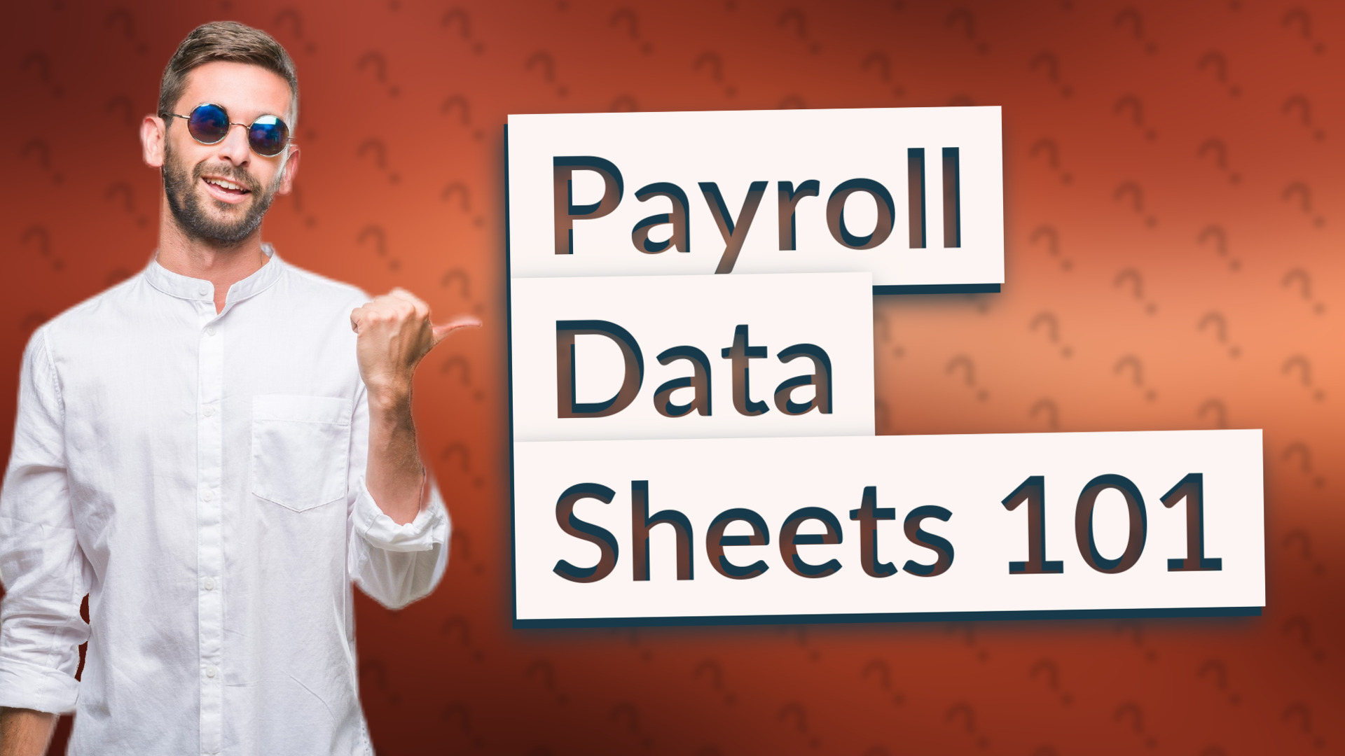 Payroll Data Sheets 101