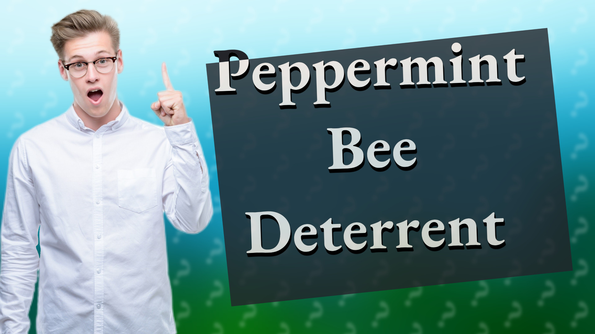 Peppermint Bee Deterrent