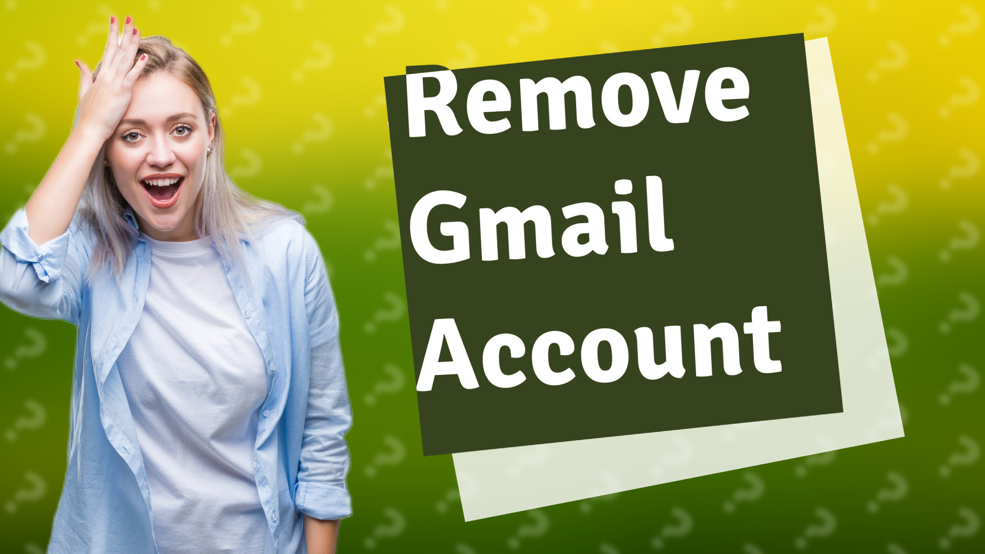 Remove Gmail Account