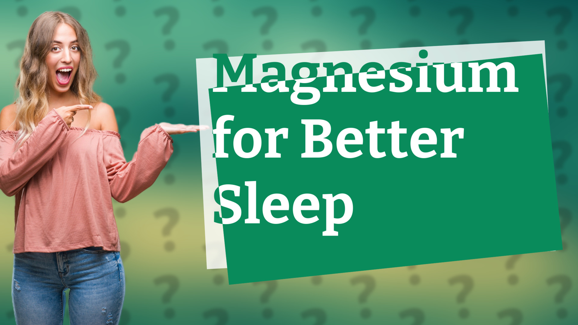 Magnesium for Better Sleep