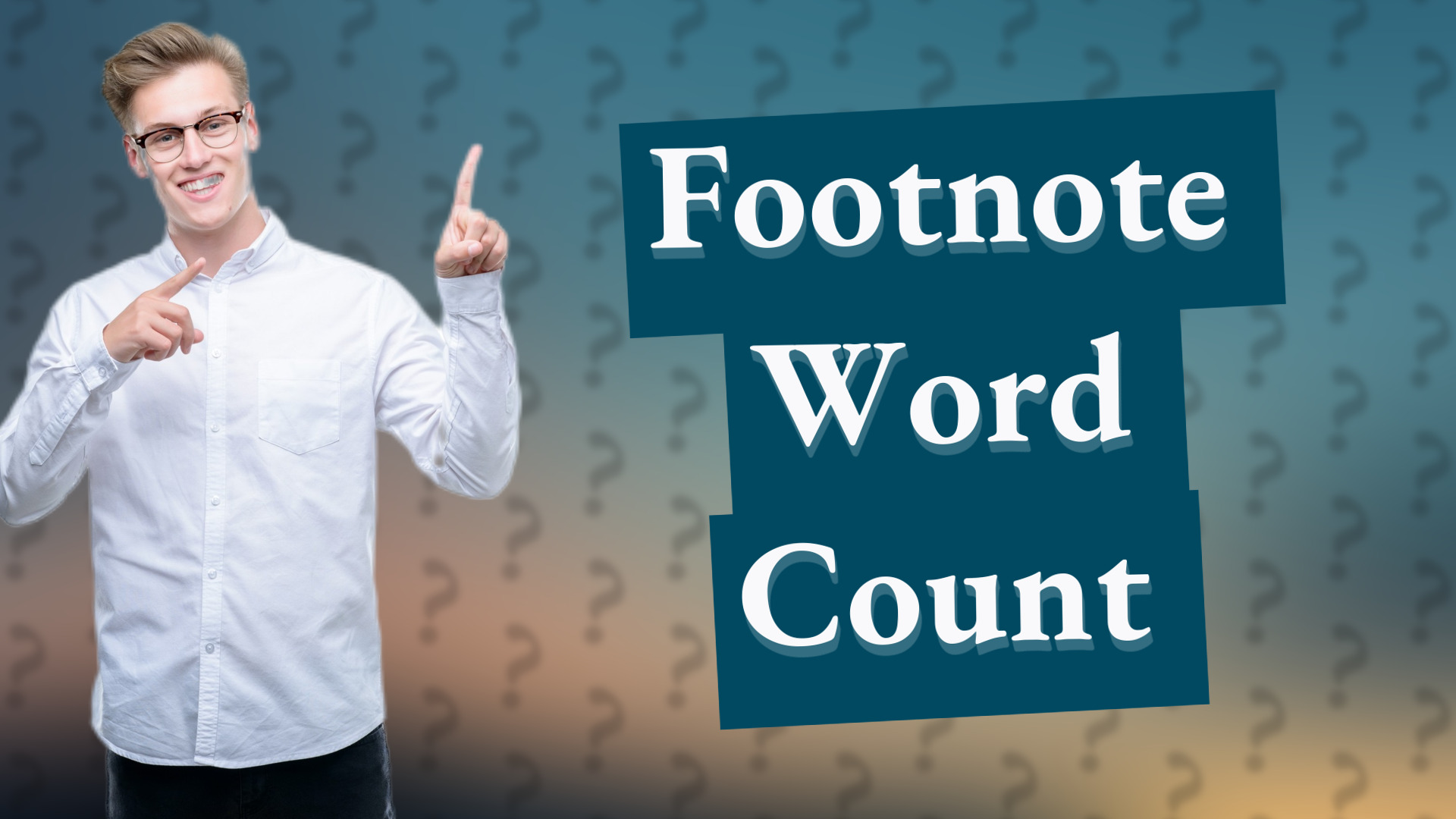 Footnote Word Count
