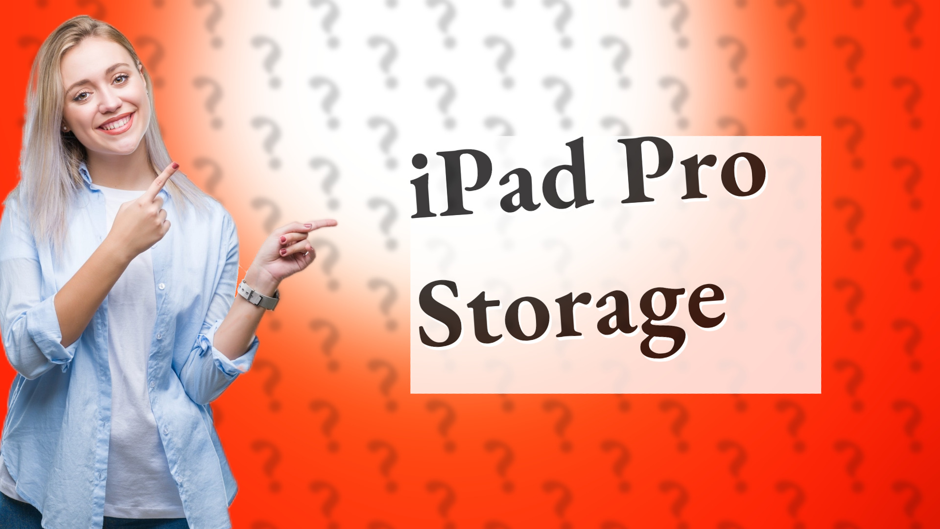 iPad Pro Storage