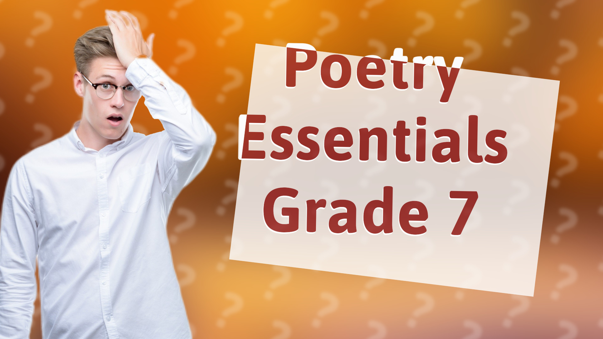 Poetry Essentials Grade 7