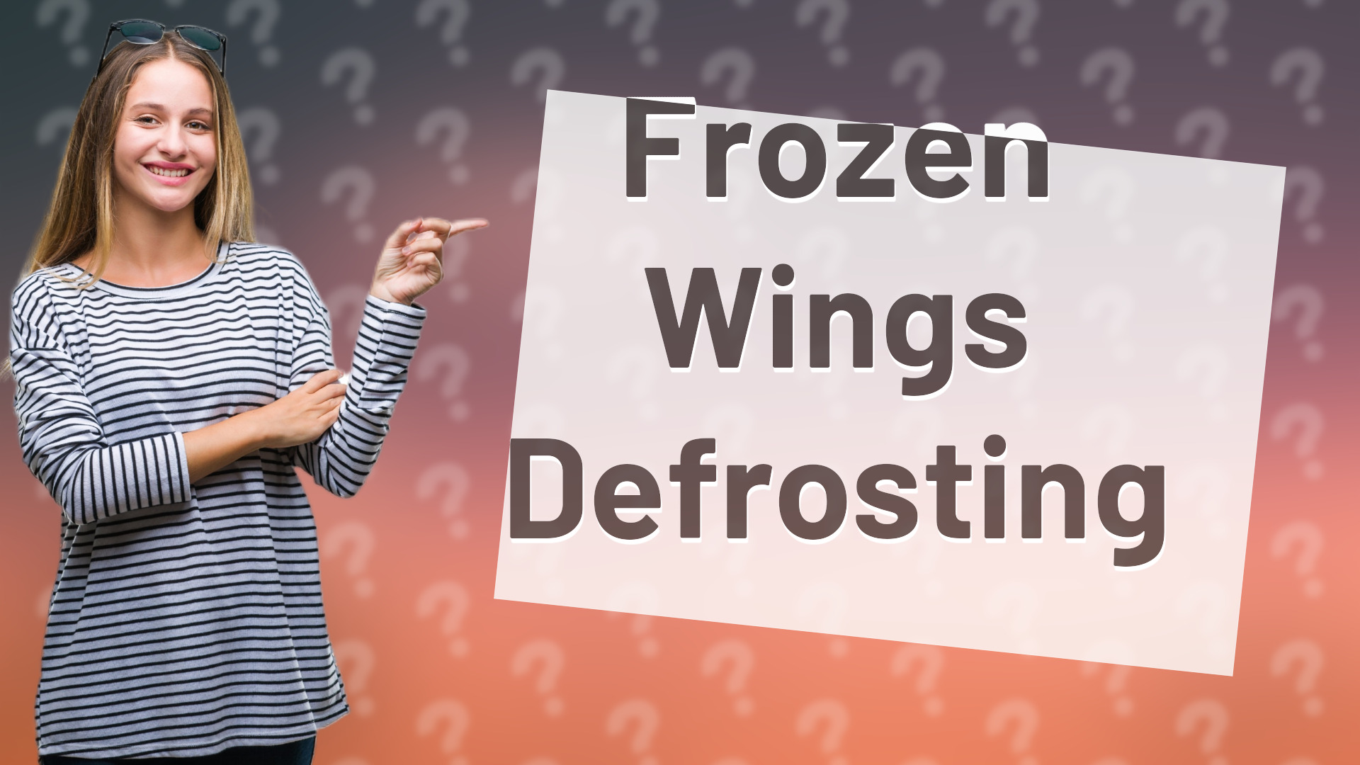 Frozen Wings Defrosting