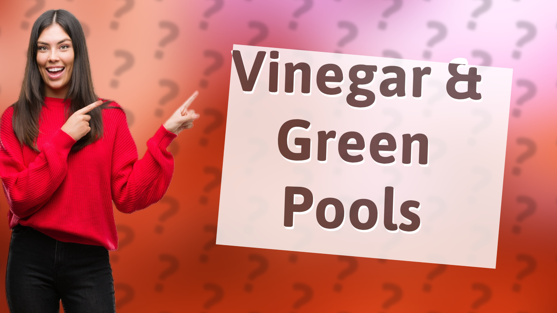 Vinegar & Green Pools