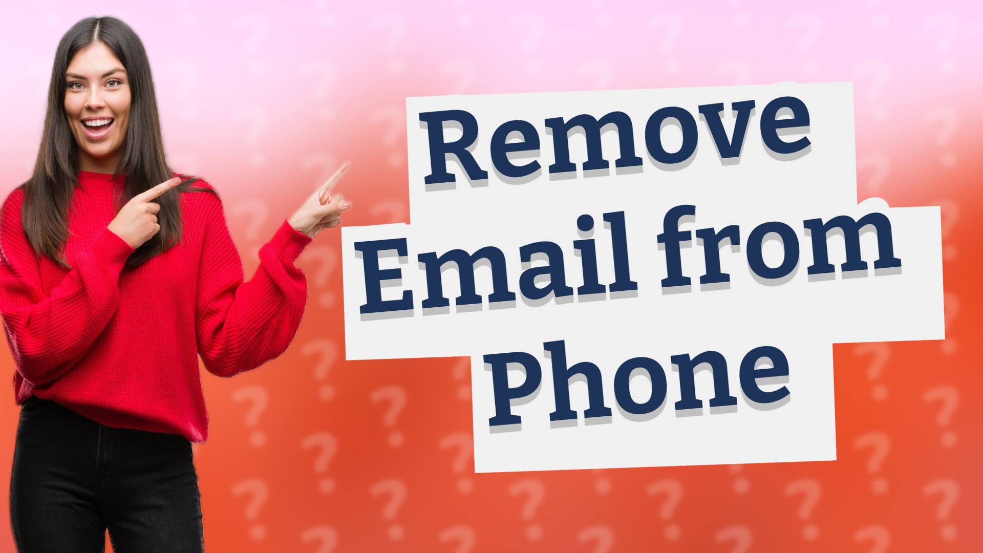 Remove Email from Phone