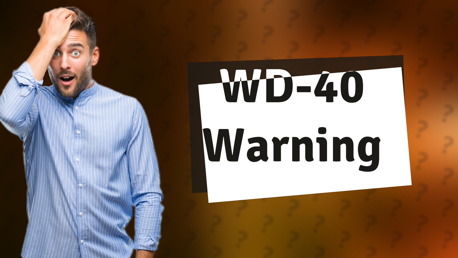 WD-40 Warning