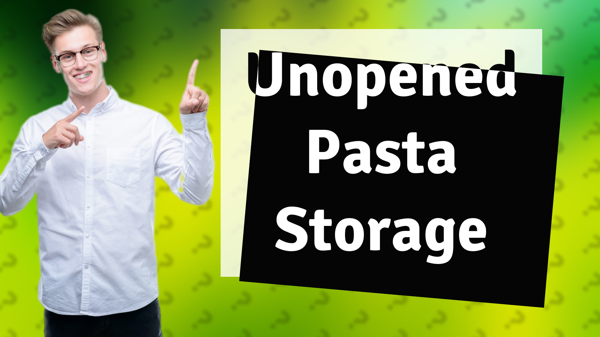 Unopened Pasta Storage