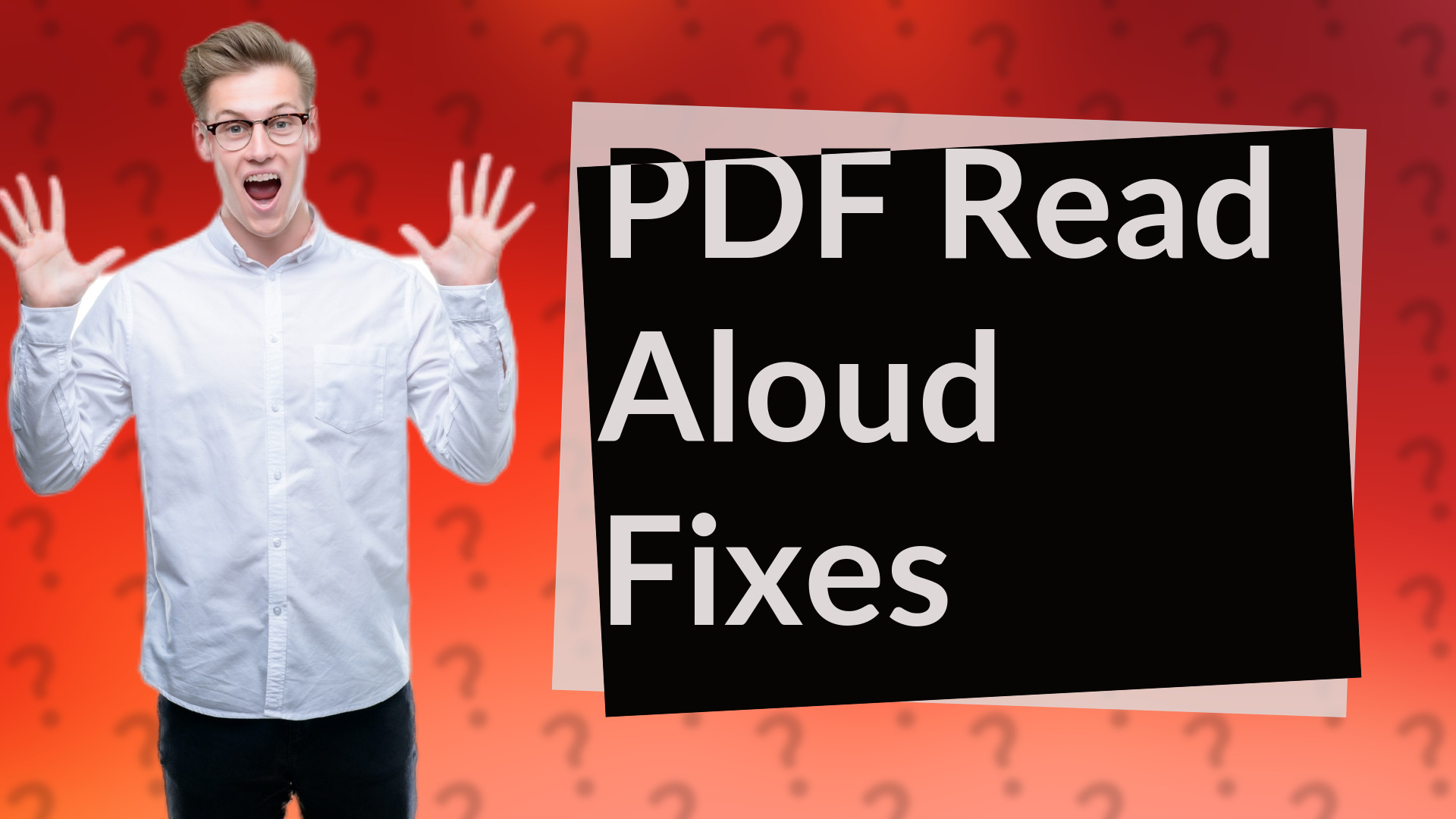 PDF Read Aloud Fixes