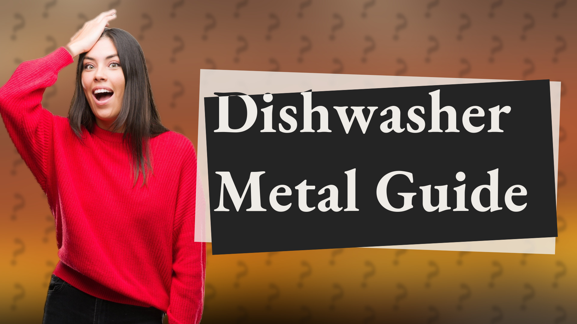 Dishwasher Metal Guide