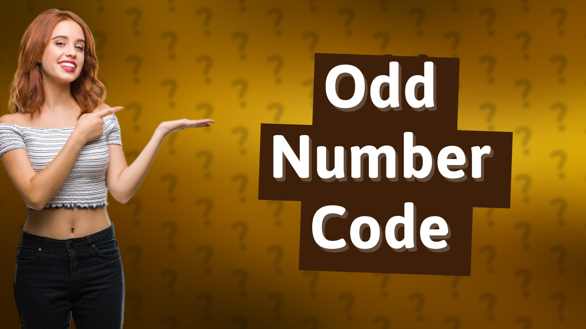 Odd Number Code