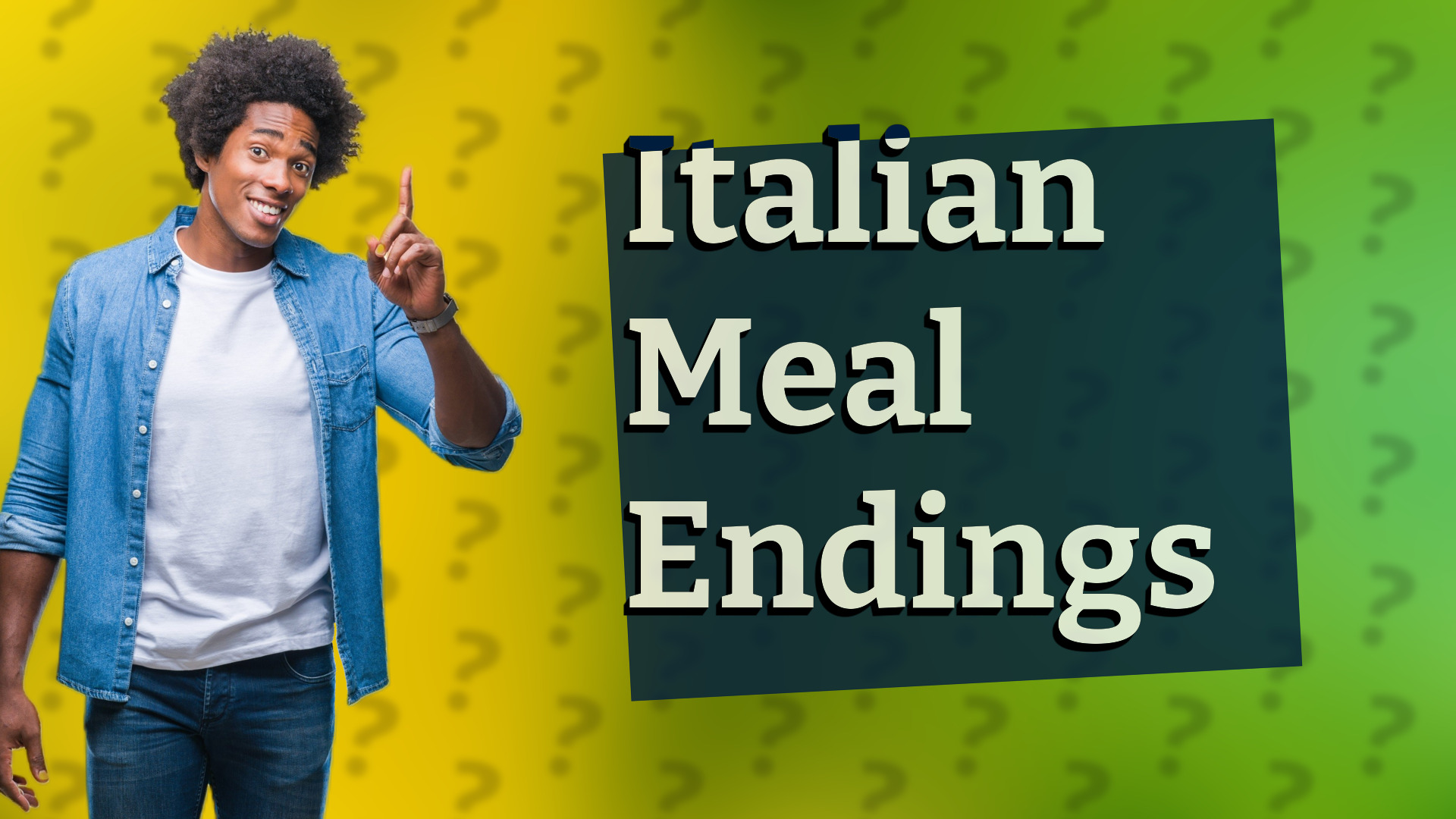 Italian Meal Endings