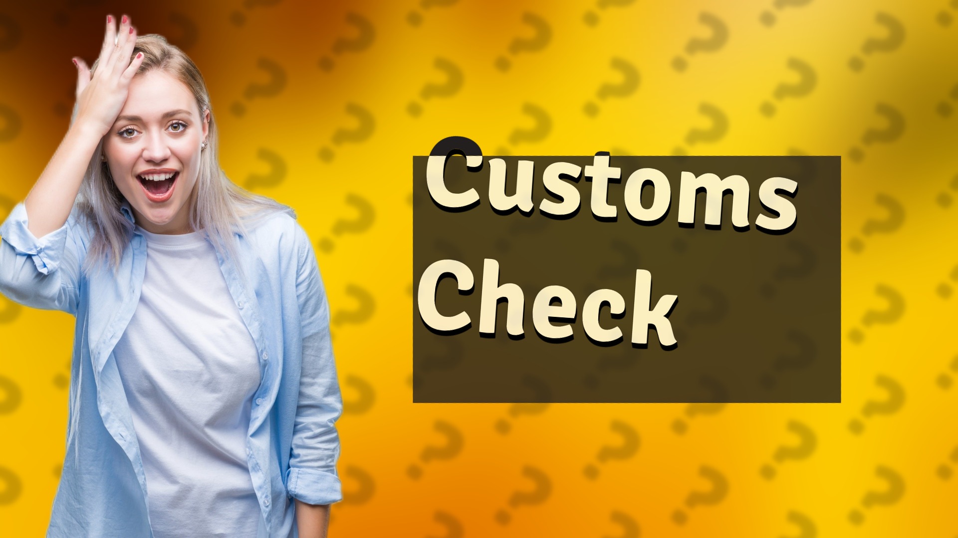 Customs Check