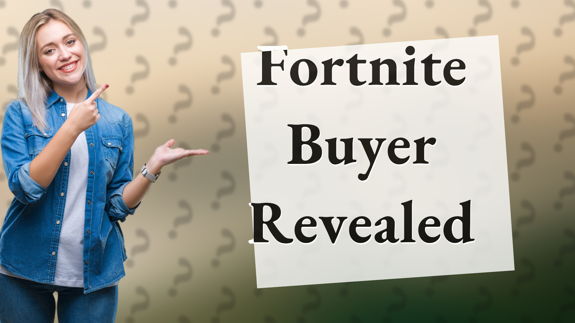 Fortnite Buyer Revealed