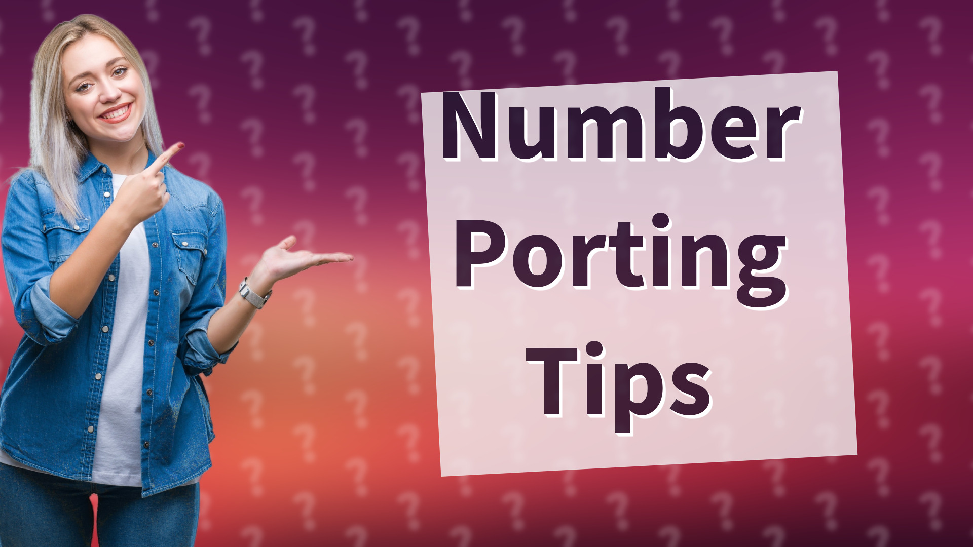 Number Porting Tips