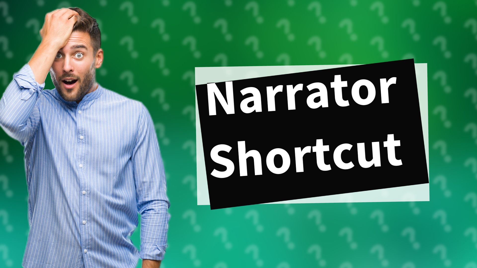 Narrator Shortcut