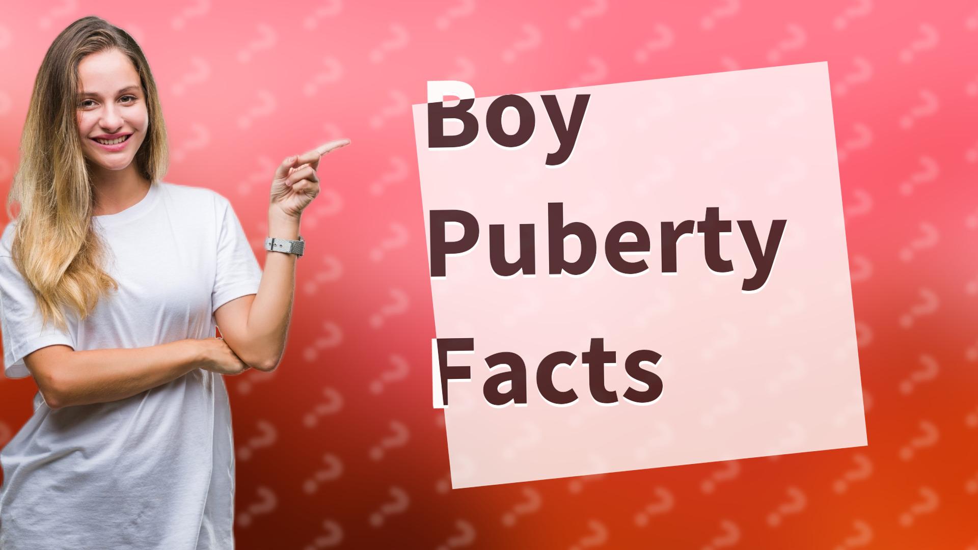 Boy Puberty Facts